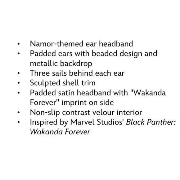 Namor Disney Ears Black Panther Wakanda Forever - Picture 4 of 7